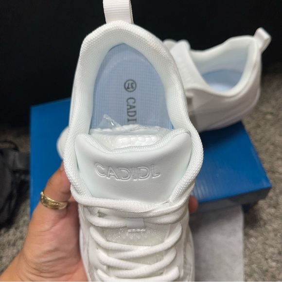 CADIDL Cheer Shoes for Women White Cheerleading Athletic Dance Shoes Sz 37 (6) - Picture 2 of 8